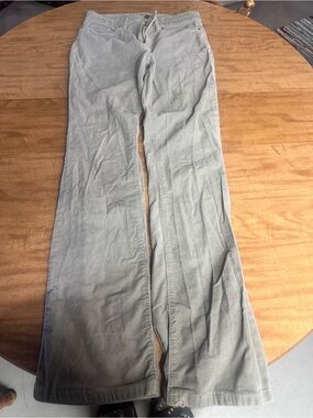 Lands' End Women's Light Gray Corduroy Jeans